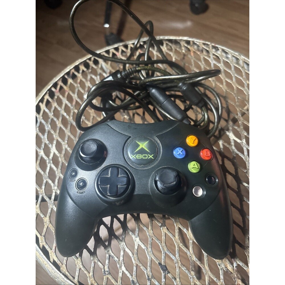 Xbox Duke Controller OEM Microsoft Original X08-17160 With Breakaway Cable WORKS